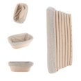 thumbnail image 3 of PENGXAING [] 2pcs Bread Proofing Basket Oval Bread Proofing Basket Handmade Banneton Bread Proofing Basket Brotform with Proofing Cloth Liner for Sourdough Bread  Baking(Large+Small), 3 of 6