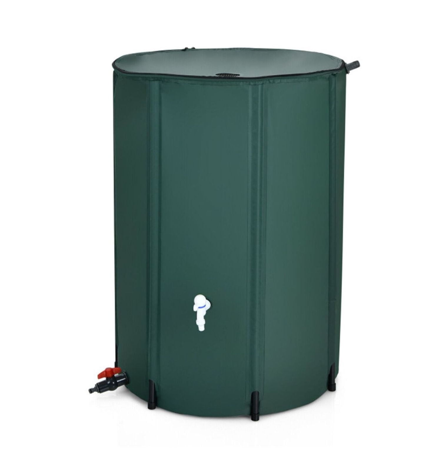 100 Gallon Rain Barrel, Portable Water Collector with Mesh Screen