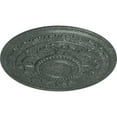 thumbnail image 3 of 30 5/8"OD x 2 1/2"P Tellson Ceiling Medallion (Fits Canopies up to 6 3/4"), Hand-Painted Athenian Green Crackle, 3 of 7