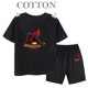 thumbnail image 5 of Conjunto de camiseta y pantalones cortos de algodón para niños de Marvel Spider Man de verano, ropa de dibujos animados para niños, conjunto de dos piezas de manga corta, conjunto para niñas y niños, 5 of 5