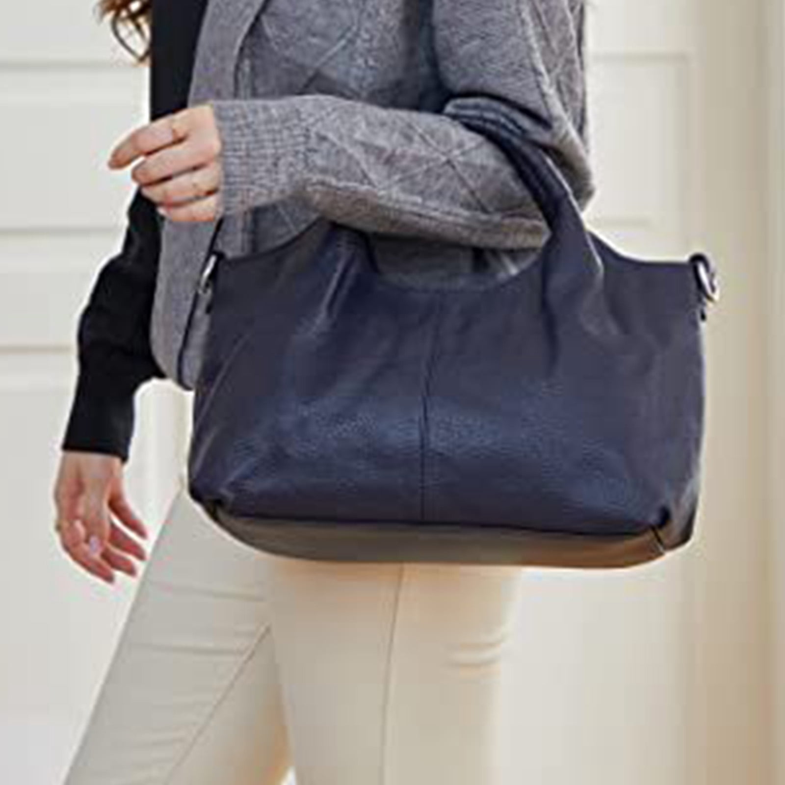 Modstep Retro Leather Purses for Women Top Handle Satchel Handbags Detachable Strap Crossbody Shoulder Bags Medium Tote Bag