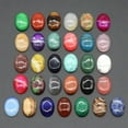 thumbnail image 5 of Natural Mixed Gemstone Oval Cabochon CAB Flatback Reiki Chakra Beads 18mm x 25mm, 5 of 9