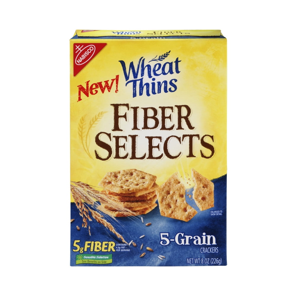 Nabisco Wheat Thins Fiber Selects 5Grain Crackers, 8.0 OZ