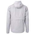 thumbnail image 3 of Men's Cutter & Buck  Gray Norfolk Tides  Charter Eco Recycled Half-Zip Anorak Jacket, 3 of 3