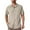 Light Khaki, variant on POENTAB Short Sleeve Fishing Shirts for Men Quick Dry Sun Protection UPF 50+ Button Down Shirt Hiking Safari Beach Travel Clothes Beige