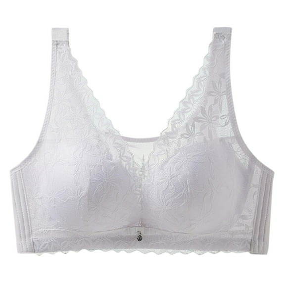 Ltctricy Wireless Bras for Women Comfortable Support Lift Push up Lace Full Coverage Bralettes Plus Size Everyday Bras