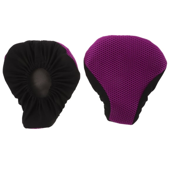 Luxshiny 2Pcs Bike Seat Cushion Bike Saddle Purple Cloth Non-slip for Men