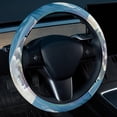 thumbnail image 2 of Seagull 14.5 Inch Printing PVC Leather Steering Wheel Covers Auto Accessories, 2 of 6