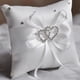thumbnail image 5 of 10x10cm romántico anillo de boda nupcial almohada doble corazón cinta cojín decoración, 5 of 5