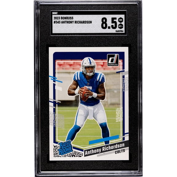 2023 Donruss #343 Anthony Richardson Rated Rookie SGC 8.5