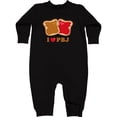 thumbnail image 2 of Inktastic I Love Pbj 2 Baby Fleece Romper, 2 of 4