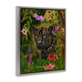 thumbnail image 3 of Stupell Industries Majestic Golden Panther Gray Framed Floater Canvas Wall Art design by Vincent Hie, 31 x 25, 3 of 9