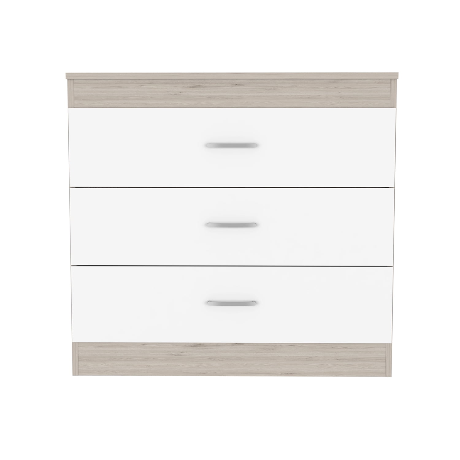 Kadyn Three Drawer Dresser, Chest of Drawers with Metal Hardware, Storage Cabinet for Bedroom, White Nightstand Kadyn Three Drawer Dresser, Chest of Drawers with Metal Hardware, Storage Cabinet for Bedroom, White Nightstand