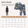 thumbnail image 4 of Fotbe Marine Nautical Conjunto de Pijama de Manga Larga para Mujer con Estampado, Ropa de Dormir de 2 Piezas, Conjunto de Casa Suave y Cómodo con Bolsillos-Large, 4 of 7