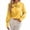 Yellow, variant on JSKUMAR Women's Silk Blouse Casual Long Sleeve Bow Tie Neck Button Down Shirts Stylish Basic Office Work Tops Outfit (Yellow,XL)