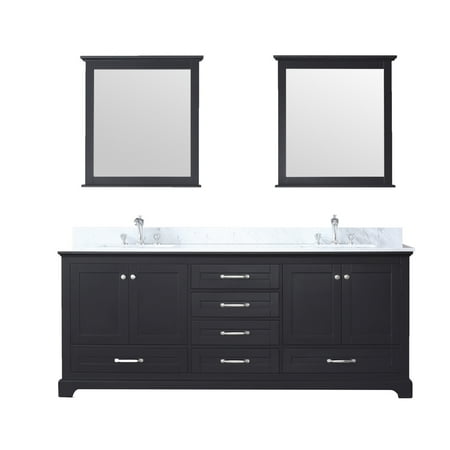 80 Double Vanity Espresso Carrera Marble Top White Square Sink 80 Double Vanity Espresso Carrera Marble Top White Square Sink 30