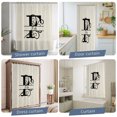 thumbnail image 5 of Letter F Waterproof Shower Curtain, 48"x72" Washable Polyester Fabric Shower Curtains for Bathroom, Monogram Words Decorative Bathtub Curtain Sets with Hooks, 5 of 9