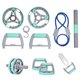 thumbnail image 1 of Rodillo Ab 2 En 1 Y Estante De Realce, Rueda Abdominal Sin Ruido, Rodillo Ab Para Brazo, Cintura, Pierna, Ejercicio, Gimnasio En Casa, Equipo De Fitness Eigraketly OD015887-03, 1 of 6