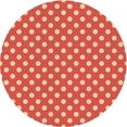 thumbnail image 1 of Ahgly Company Machine Washable Indoor Round Transitional Red Area Rugs, 7' Round, 1 of 7