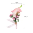 thumbnail image 2 of Ojetes de lirio Unique Bargains 4uds Alfileres para Hombres Rosa 2.4 x 4.7 pulgadas, 2 of 5