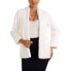 thumbnail image 1 of Abrigo de piel sintética INSPIRE CHIC para mujer con bolsillos, de manga larga, abierto, chaquetas esponjosas, blanco, XL, 1 of 1