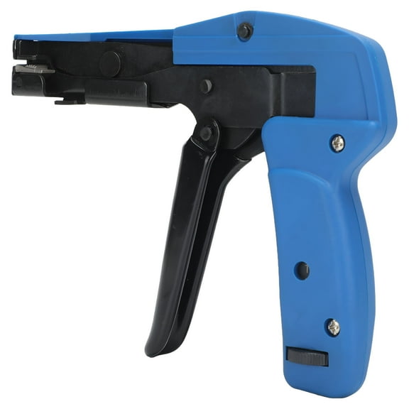 ZEPARO Zip Tie Cutter Tool,Cable Tie Gun Zip Fastening Cutting Tool Nylon Cable Wrap Tightening Steel Flush Cut Zip Fastening Tool with Steel Handle for Nylon