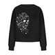 thumbnail image 5 of Sudadera Para Mujer, Sudadera de Gran Tamaño Con Cuello Redondo, Moda de Cosplay , Tops Cortos Holgados de Manga Larga Con Estampado Informal, Blusa, Sudaderas Sin Capucha Odeerbi ODB137450, 5 of 5