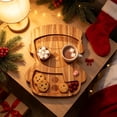 thumbnail image 4 of Christmas Wooden Tabletop Serving Tray,Snowmen Styling Charcuterie Board,for Dining Table Cheese Serving,Fruit & Snack Platter,11.8x9.8 inch, 4 of 6