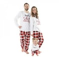 thumbnail image 2 of Ensemble de Pyjama de Nuit Automne et Hiver en Pur Coton, Manteaux à Carreaux, Robe Parent-Enfant de Noël, 2 of 5