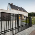 thumbnail image 5 of ALEKO Yard Garden Steel Dual 12 x 6 ft Black Swing Driveway Gate London Style, 5 of 16