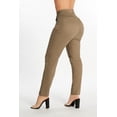 thumbnail image 3 of Pantalón Formal Ajustado Dama Beige Mundo Terra 026216, 3 of 3