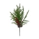 thumbnail image 2 of Rama artificial de árbol de Navidad | Agujas de pino realistas de 45 cm para jarrones y arreglos florales navideños | Follaje de plástico verde para decoración del hogar durante todo el año y, 2 of 6