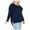 Blue - darkblue, variant on Style & Co. Womens Drop Shoulder Pullover Sweater, Beige, Plus Size, 2X