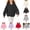 Black, variant on YOUYEDIAN Jackets for Girls Fall Winter Full Zip up Hooded Jacket Casual Long Sleeve Fleece Hoodie