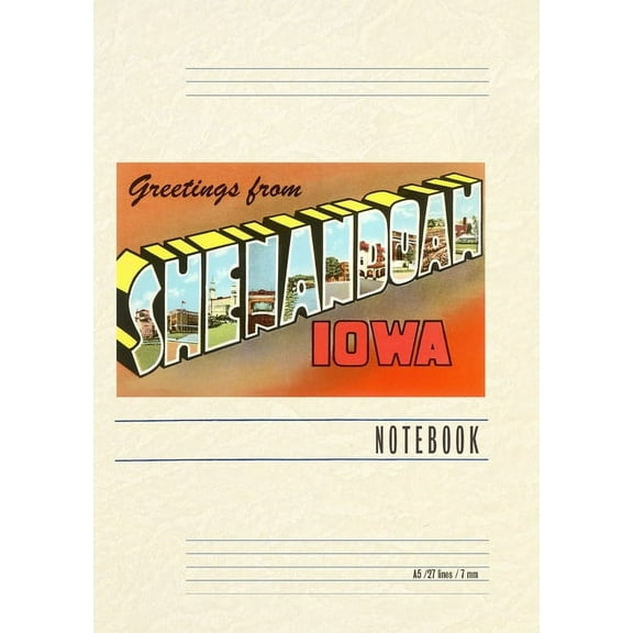 Vintage Lined Notebook Greetings from Shenandoah (Paperback)