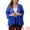 Royal Blue, variant on DARING DIVA Women's Plus Open Front 3/4 Sleeve Sheer Lace Cardigan 1X White