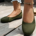 thumbnail image 3 of Women's Ballerina On Shoes Non Knitted Trainers Comfortable Breathable Summer Sporty Women Flat Shoes Comfort Shoes, 3 of 8