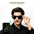 thumbnail image 3 of Blackview Smart Glasses with Voice Control & Bluetooth Wireless, Hands-Free Calls, Music Playback, UV Protection, Built-in Mic, Ideal for Driving, Work & Outdoor Activities (Sunglasses), 3 of 10