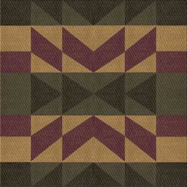 Ahgly Company Tapis d'Intérieur Lavable à la Machine, Carré, Transitionnel, Brun Pâle, Tapis de Zone, 8 Pieds Carré
