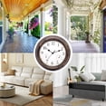 thumbnail image 6 of 12'' Waterproof Wall Clock With Thermometer And Hygrometer For Garden Retro Waterproof Clock Noise-Free Clock For Indoor/Outdoor, 6 of 7