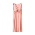 thumbnail image 1 of Vestidos de Verano de Mujer de Gran Tamaño Suelto Y Delgado Vestido de Manga Corta, Falda Larga de Tejido Estirable de Cuatro Vías para el Desgaste Casual, Diario Y de Primavera, 1 of 5