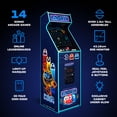 thumbnail image 2 of Arcade1Up Pac-Man Deluxe Arcade Machine with 14 Games Included, 5 Feet Tall, Neon, 2 of 8