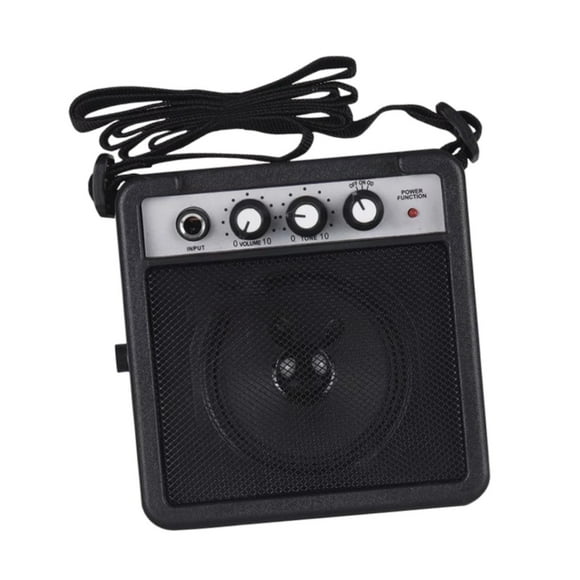bedienty Electric Guitar Amp Guitar Amp for Amplifier Practice for Daily Perforance blue Stage black 12.5x12.5x6cm