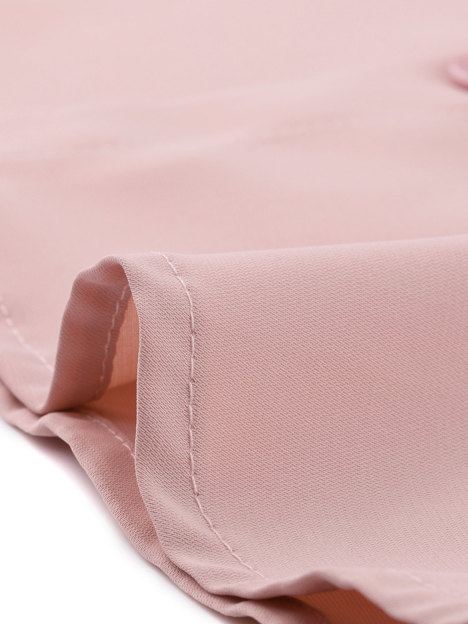 DARING DIVA Women's Elegant V Neck Long Sleeves Button Down Shirt XS Grey Pink