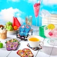 thumbnail image 2 of Posavasos Shellwei con forma de chancla con forma de diamante, 8 unidades, con soporte, 2 of 7