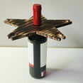 thumbnail image 5 of FURNIX Wooden Star Wine Holder,Portable Outdoor Wine Bottle Rack,Rustic Beach Camping Wine Glass Holder,2-In-1 Drink Organizer,Natural Wood Outdoor Bar Tool,Compact Picnic Garden Party Rack Black, 5 of 9