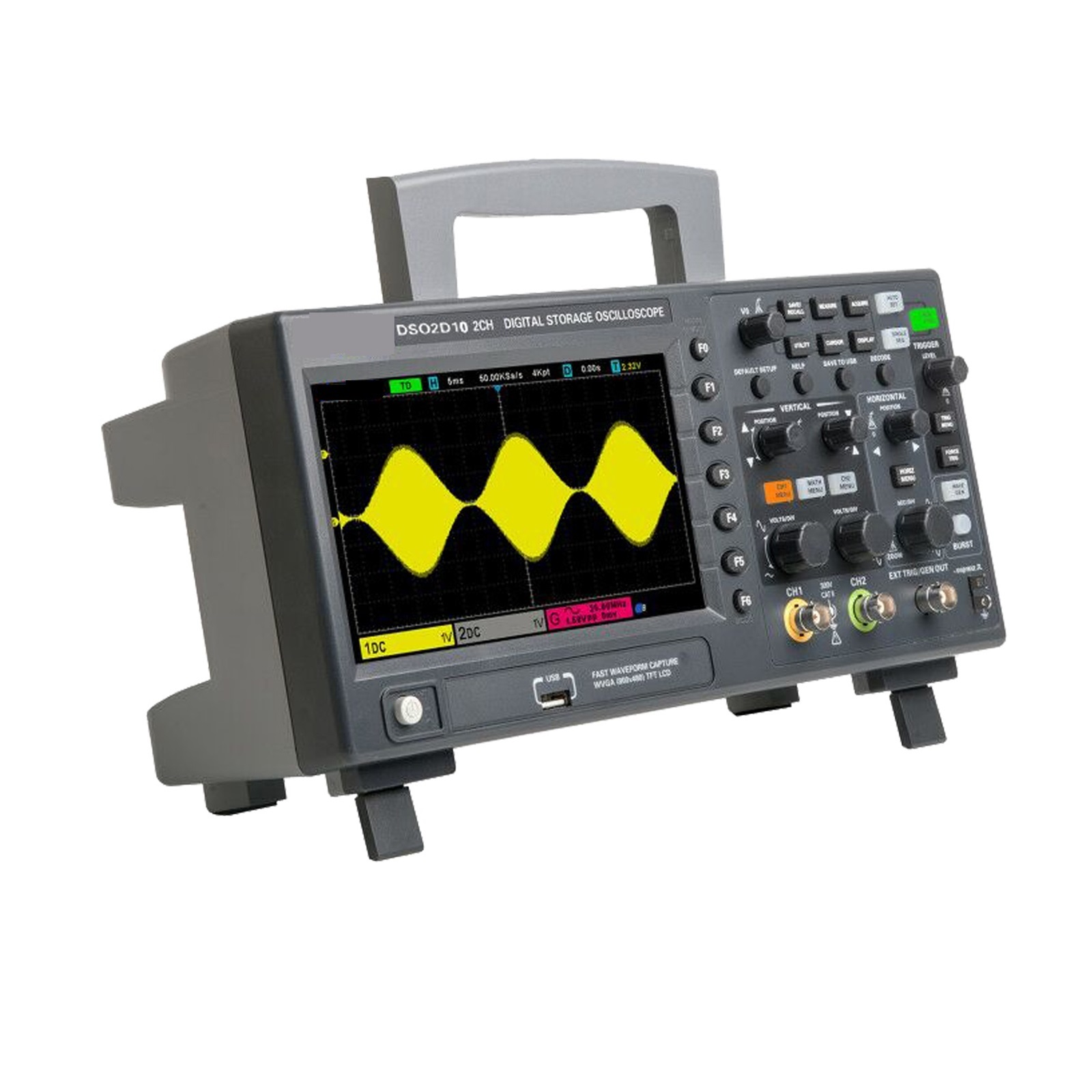 Digital Oscilloscope DSO2C10 2C15 2D10 2D15 2CH 100/150MHZ Storage Osciloscopio 1G Sampling With Signal Source ,Professional Designed