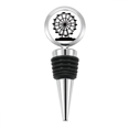 thumbnail image 1 of Black Ferris Wheel Amusement Park Outline Bottle Stopper Stainless Steel Rubber Reusable, 1 of 4
