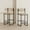 Honey + Paper Rope + Farmhouse+4, variant on YANGXUN Set of 2 Style B Black & Honey Hand-Woven Paper Rope Counter Height Bar Stools Farmhouse Kitchen Island Bar Chairs with Footrest & Sturdy Metal Frame