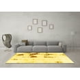 thumbnail image 3 of Ahgly Company Indoor Rectangle Abstract Yellow Modern Area Rugs, 2' x 3', 3 of 4